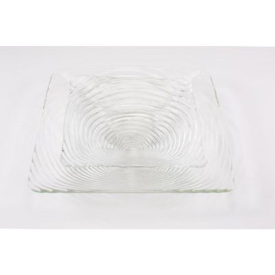 Image two of Clear Glass Square China